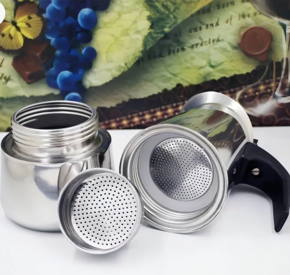 Cafetera Italiana Moka Acero 6 Tazas